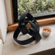 Decorative Sculpture Accent Piece | 8" Knot Ribbon Black Aluminum