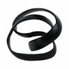 Decorative Sculpture Accent Piece | 8" Knot Ribbon Black Aluminum