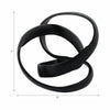 Decorative Sculpture Accent Piece | 8" Knot Ribbon Black Aluminum