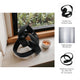 Decorative Sculpture Accent Piece | 8" Knot Ribbon Black Aluminum