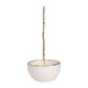 Decorative Trinket Tray | White Ceramic Base with Gold Metal Cat Design Top