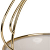 Decorative Trinket Tray | White Ceramic Base with Gold Metal Cat Design Top