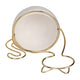 Decorative Trinket Tray | White Ceramic Base with Gold Metal Cat Design Top