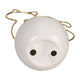 Decorative Trinket Tray | White Ceramic Base with Gold Metal Cat Design Top SBH-15830