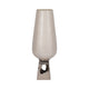 Esau Small Decorative Vase | 19" Tapered Glass Body | Pearl White