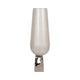 Esau Tall Decorative Vase | 26" Tapered Glass Body | Pearl White