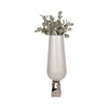 Esau Tall Decorative Vase | 26" Tapered Glass Body | Pearl White