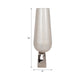 Esau Tall Decorative Vase | 26" Tapered Glass Body | Pearl White