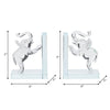 Decorative Accent Elephant Bookend Set of 2 | Frosted Clear Crystal SBH-17361