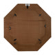 24x24 Resin Octagon Beauty Mirror | Black & White Lined Border | Modern