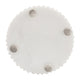 11" Candle Holder w Glass Hurricane Style | White Marble Base