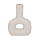 Saul Decorative Abstract Vase | Open Cut-Out Design | Ivory Dolomite 8"