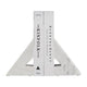 Decorative Bookends Set of 2 | Geometric Right Triangle | White Marble