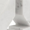 Decorative Bookends Set of 2 | Geometric Right Triangle | White Marble