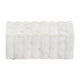 Poppy Decorative Storage Box with Lid | Natural White Ridged Marble 7"