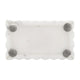 Poppy Decorative Storage Box with Lid | Natural White Ridged Marble 7"