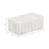 Poppy Decorative Storage Box with Lid | Natural White Ridged Marble 7"