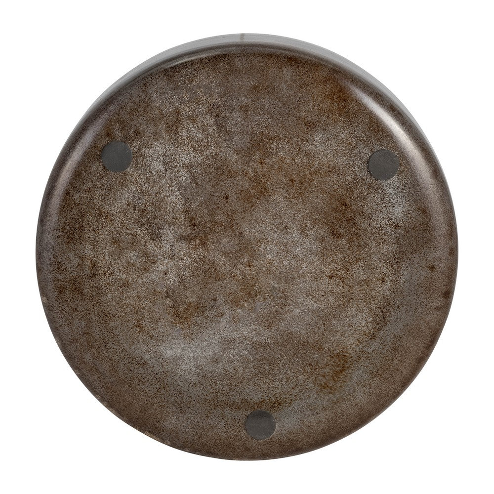 Decorative Bowl Set of 2 | Round Silhouette Abstract Pattern | Bronze Glass