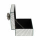 Luxury Decorative Jewelry Storage Box | Silver Stone Handle | 8" Glass