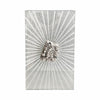 Luxury Decorative Jewelry Storage Box | Silver Stone Handle | 8" Glass