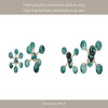 Jack Glam Bookends Set of 2 | Green Glass Balls w Gold Metal Accents