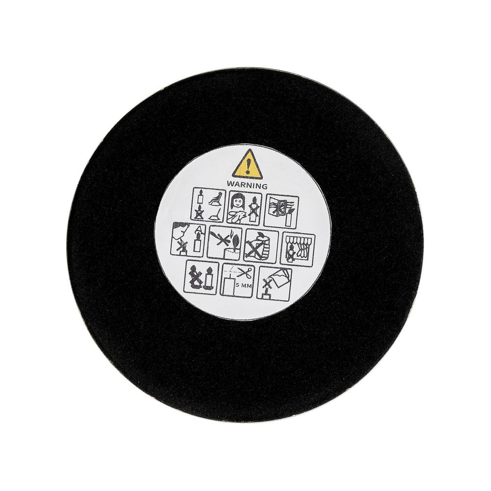 Modern Taper Candle Holder | 8" Tall | Round Flat Base Gold Iron