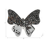 Decorative Butterfly Figurine | Cute 8" Black & White Mosaic Overlay