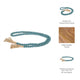Decorative Beaded Garland | 84" | Turquoise Blue Wood w Jute Tassels