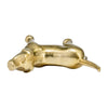 Novelty Howling Dachshund Dog Sculpture | 8" Gold Finished Aluminium