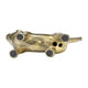 Novelty Howling Dachshund Dog Sculpture | 8" Gold Finished Aluminium