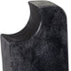 Decorative Accent of an Eaten Popsicle | 13" | Black Marble and Aluminum