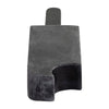 Decorative Accent of an Eaten Popsicle | 13" | Black Marble and Aluminum
