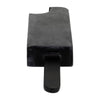 Decorative Accent of an Eaten Popsicle | 13" | Black Marble and Aluminum