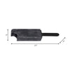 Decorative Accent of an Eaten Popsicle | 13" | Black Marble and Aluminum