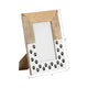 Nayo 4x6 Dog Paws Photo Frame | Rustic Brown & White | Resin MDF
