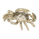 Decorative Crab Figurine | Champagne Gold Aluminum | Coastal Style