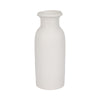 Decorative Tapered Flower Vase | 16" Tall White Ceramic Bottle Design
