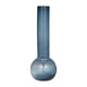 Decorative Vase | Narrow Body | Rounded Bottom | 20" Modern Blue Glass