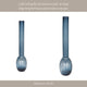 Decorative Vase | Narrow Body | Rounded Bottom | 20" Modern Blue Glass