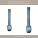 Decorative Vase | Narrow Body | Rounded Bottom | 20" Modern Blue Glass