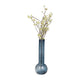 Decorative Vase | Narrow Body | Rounded Bottom | 20" Modern Blue Glass