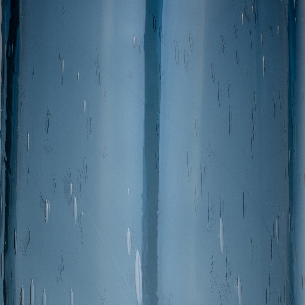 Decorative Vase | Narrow Body | Rounded Bottom | 20" Modern Blue Glass