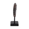 Fish on a Stand Tabletop Figurine | Gray Albasia Wood w Square Base