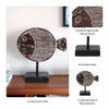Fish on a Stand Tabletop Figurine | Gray Albasia Wood w Square Base