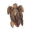 Decorative Turtle Figurine | 12" Handcrafted Coastal Natural Brown Wood