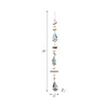 Decorative Nautical Wall Hanging Sailing Boats String | White & Blue Wood