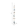 Decorative Nautical Wall Hanging Sailing Boats String | White & Blue Wood SBH-18039-02