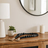 Accent Garland w Traditional Geometric Round Beads | 84" Black Jute