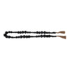 Accent Garland w Traditional Geometric Round Beads | 84" Black Jute