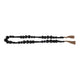 Accent Garland w Traditional Geometric Round Beads | 84" Black Jute